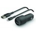 Автомобильное зарядное устройство Belkin DUAL USB-A CAR CHARGER w/ 1M PVC A-LTG, 24W, BLK