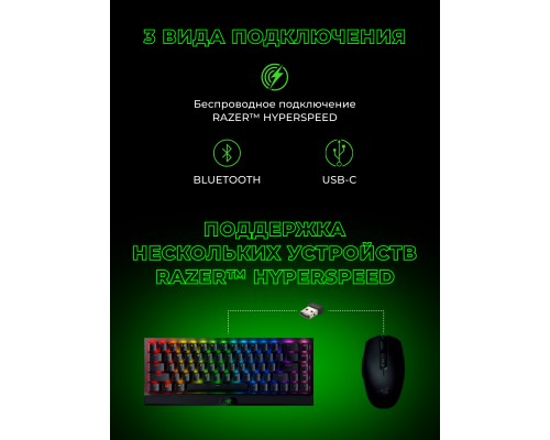 Клавиатура механическая Razer BlackWidow V3 I Green Switch I USB I RU I RGB I Black