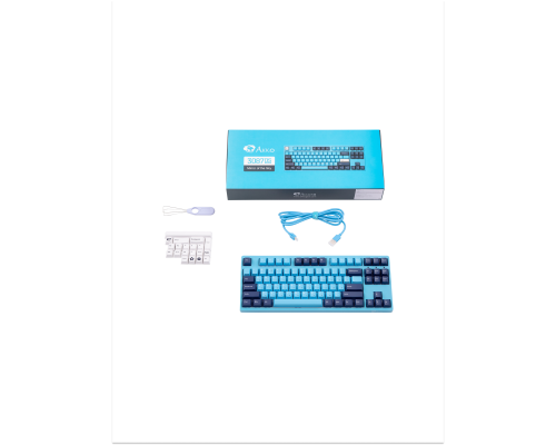 Механическая клавиатура AKKO 3087 Matcha Red Bean DS Cherry MX Red, RU, Green (A3087_MA_CR)