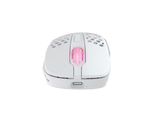 Игровая мышь Xtrfy M4 Wireless, оптическая, беспроводная / USB-A, RGB-подсветка, белая