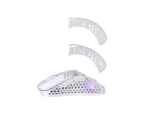 Игровая мышь Xtrfy M4 Wireless, оптическая, беспроводная / USB-A, RGB-подсветка, белая
