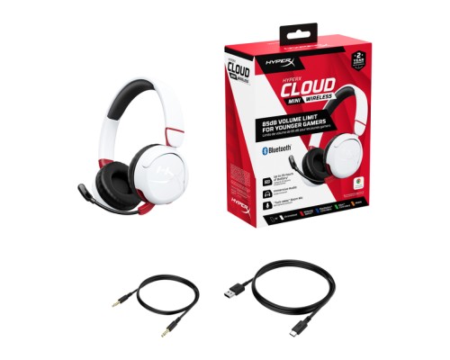 Беспроводные наушники HyperX Cloud Mini White (7G8F2AA)