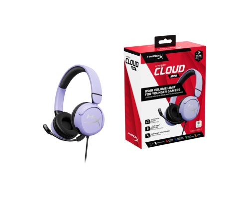 Проводные наушники HyperX Cloud Mini Lavender (7G8F5AA)