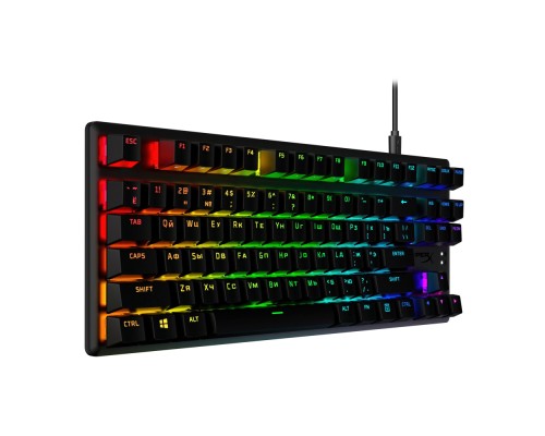Игровая клавиатура HyperX Alloy Origins Core PBT Aqua USB RGB RU, Black (639N9AA#ABA)