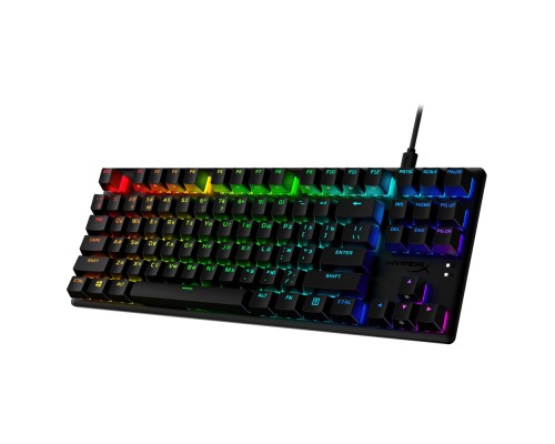 Игровая клавиатура HyperX Alloy Origins Core PBT Aqua USB RGB RU, Black (639N9AA#ABA)