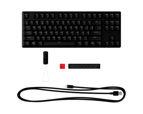 Игровая клавиатура HyperX Alloy Origins Core PBT Aqua USB RGB RU, Black (639N9AA#ABA)