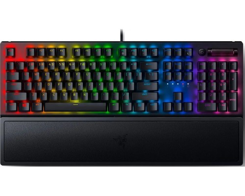 Клавиатура Razer BlackWidow V3 RGB 108key Green Switch USB/EN, чёрный