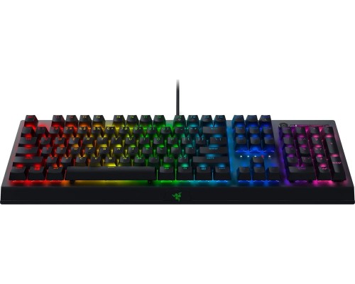 Клавиатура Razer BlackWidow V3 RGB 108key Green Switch USB/EN, чёрный