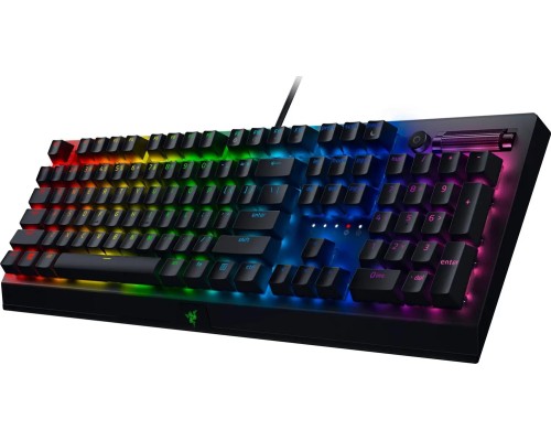 Клавиатура Razer BlackWidow V3 RGB 108key Green Switch USB/EN, чёрный