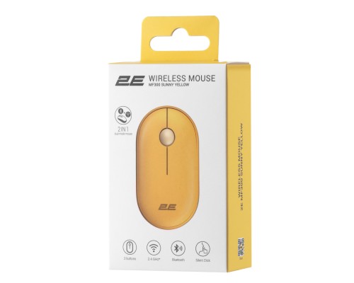 Беспроводная мышь 2E MF300 Silent BT Sunny yellow