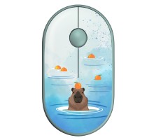 Беспроводная мышь 2E MF300 Silent BT CAPYBARA:TANGERINE, Зеленый