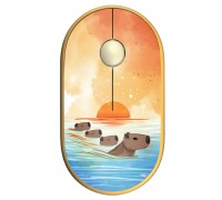 Беспроводная мышь 2E MF300 Silent BT CAPYBARA:SUNSET, Желтый