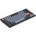 Игровая механическая клавиатура Keychron V1 84 Key QMK Gateron G PRO Blue Hot-Swap RGB Frosted Black