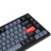 Игровая механическая клавиатура Keychron V1 84 Key QMK Gateron G PRO Blue Hot-Swap RGB Frosted Black