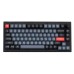 Игровая механическая клавиатура Keychron V1 84Key, Gateron G PRO Blue, USB-A, Hot-Swap, QMK, Knob, EN/RU, RGB, Frosted Black