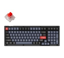 Игровая механическая клавиатура Keychron V5 100Key, K Pro Red, Hot-Swap, QMK, USB-A, EN/RU, RGB, Frosted Black