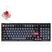 Игровая механическая клавиатура Keychron V5 100Key, K Pro Red, Hot-Swap, QMK, USB-A, EN/RU, RGB, Frosted Black