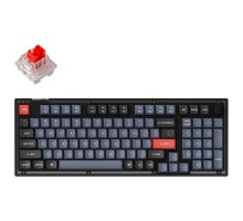 Игровая механическая клавиатура Keychron V5 100Key, K Pro Red, Hot-Swap, QMK, Knob, USB-A, EN/RU, RGB, Frosted Black