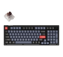 Игровая механическая клавиатура Keychron V5 100Key, K Pro Brown, Hot-Swap, QMK, Knob, USB-A, EN/RU, RGB, Frosted Black