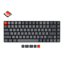 Беспроводная механическая клавиатура Keychron K3 84 Key Low Profile Hot-Swap Optical White LED Red