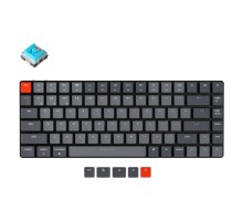 Беспроводная механическая клавиатура Keychron K3 84 Key Low Profile Hot-Swap Optical White LED Blue