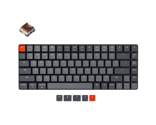 Беспроводная механическая клавиатура Keychron K3 84 Key Low Profile Hot-Swap Optical White LED Brown