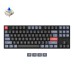 Беспроводная механическая клавиатура Keychron K8 87Key, Gateron G Pro Blue, Hot-Swap, BT/USB-A, EN, White Led, Черный
