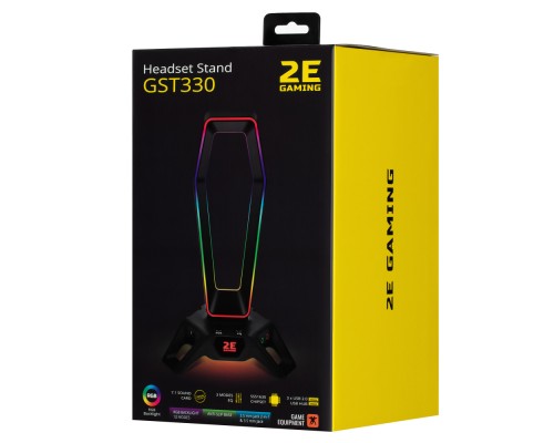 Подставка 3в1 для гарнитуры 2E Gaming GST330 RGB 7.1 USB Black