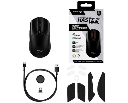 Беспроводная игровая мышь HyperX Pulsefire Haste 2 Wireless Black