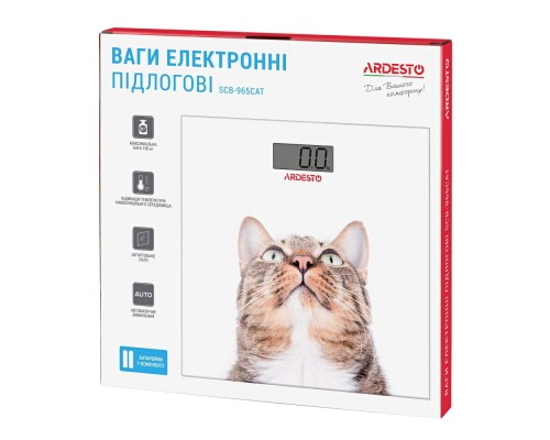 Весы напольные Ardesto для пола Cat, 150 кг, 965CAT