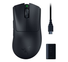 Беспроводная игровая мышь Razer DeathAdder V3 Pro and HyperPolling USB-C/WL, black