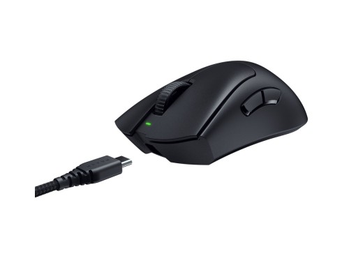 Беспроводная игровая мышь Razer DeathAdder V3 Pro and HyperPolling USB-C/WL, black