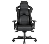 Игровое кресло Anda Seat Dark Knight, Премиальная ПВХ-кожа с элементами углеродного волокна, Черный