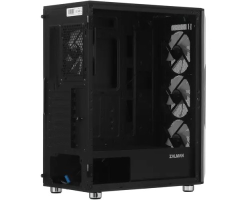 Корпус Zalman I3 Neo ARGB без БП, 2xUSB3.0, 1xUSB2.0, 4x120мм ARGB, VGA 355мм, LCS ready, TG Side Panel, ATX, Черный