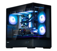 Корпус Zalman P30 Black V2, без БП, 1xUSB3.0, 1хUSB Type-C, 3x120мм ARGB, TG Front/Side Panel, mATX, Чёрный