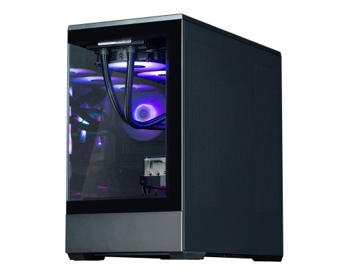 Корпус Zalman P30 Black V2, без БП, 1xUSB3.0, 1хUSB Type-C, 3x120мм ARGB, TG Front/Side Panel, mATX, Чёрный