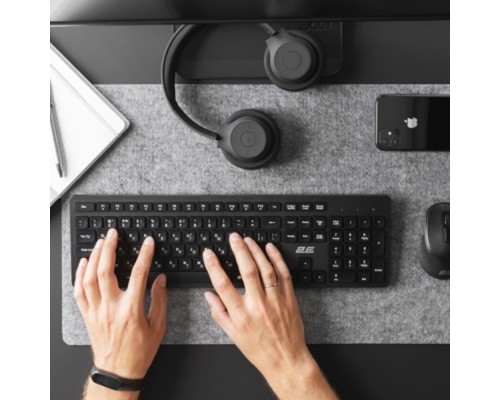 Беспроводная клавиатура 2E KS260 WL BT Black EN/UA