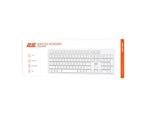 Беспроводная клавиатура 2E KS260 WL BT White