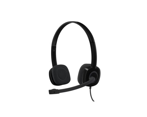 Проводные наушники Logitech H151 Corded Stereo Headset, Black