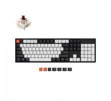 Клавиатура Keychron C2 104 Key Gateron G pro Brown USB White Led, Black