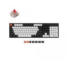 Клавиатура Keychron C2 104 Key Gateron G pro Red USB White Led, Black