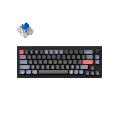 Клавиатура Keychron V2 68 Key QMK Keychron K PRO Blue Hot-Swap RGB Knob Carbon, Black