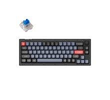 Клавиатура Keychron V2 68 Key QMK Keychron K PRO Blue Hot-Swap RGB Knob Frosted, Black