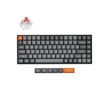 Механическая клавиатура Keychron K2 MAX 84Key, K super Red, WL/BT/USB-A, QMK, EN/RU/UZ, RGB, Черный