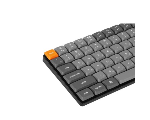 Механическая клавиатура Keychron K2 MAX 84Key, K super Red, WL/BT/USB-A, QMK, EN/RU/UZ, White Led, Черный
