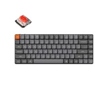 Механическая клавиатура Keychron K3 MAX 84Key, K pro Red, WL/BT/USB-A, QMK, EN/RU/UZ, White Led, Черный
