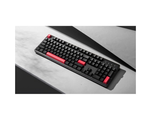 Механическая клавиатура  Lemokey X3 104Key, Brown, USB-A, QMK/VIA, EN/UZ/RU, Red Led, Черный