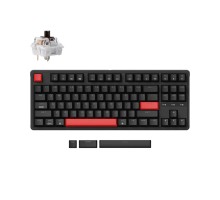 Механическая клавиатура Keychron C3 Pro 87Key, K pro Red, USB-A, QMK, Hot-swap, EN/RU/UZ, Red Led, Черный