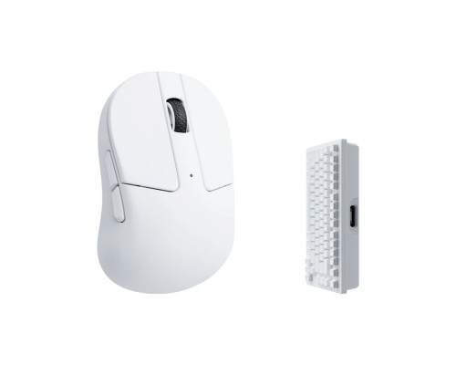 Мышь Keychron M4 BT/WL/USB-A/USB-C, 4K, белый