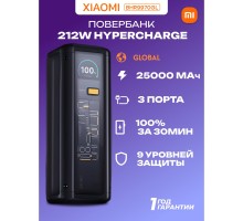 Внешний аккумулятор Xiaomi 212W HyperCharge Power Bank 25000mAh GL, Черный